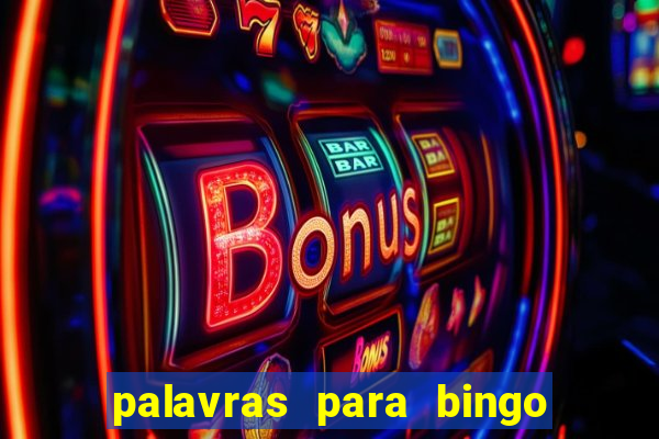 palavras para bingo cha de bebe